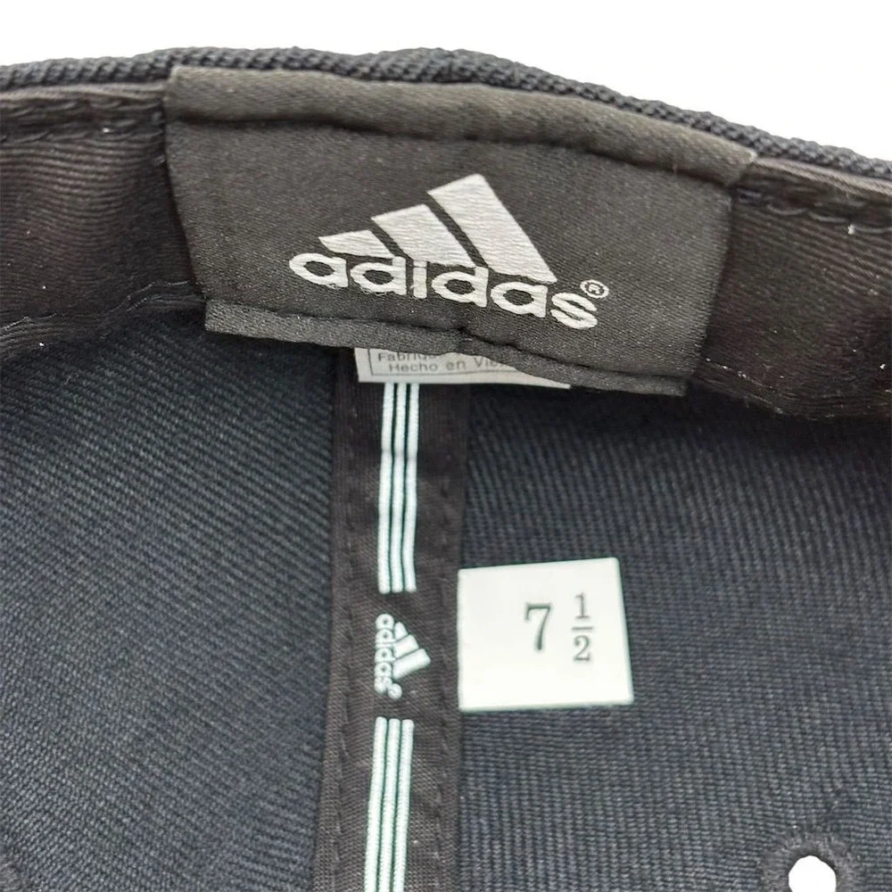 Milwaukee Bucks NBA Adidas Fitted Cap Black Size 7 1/2‎ Unisex